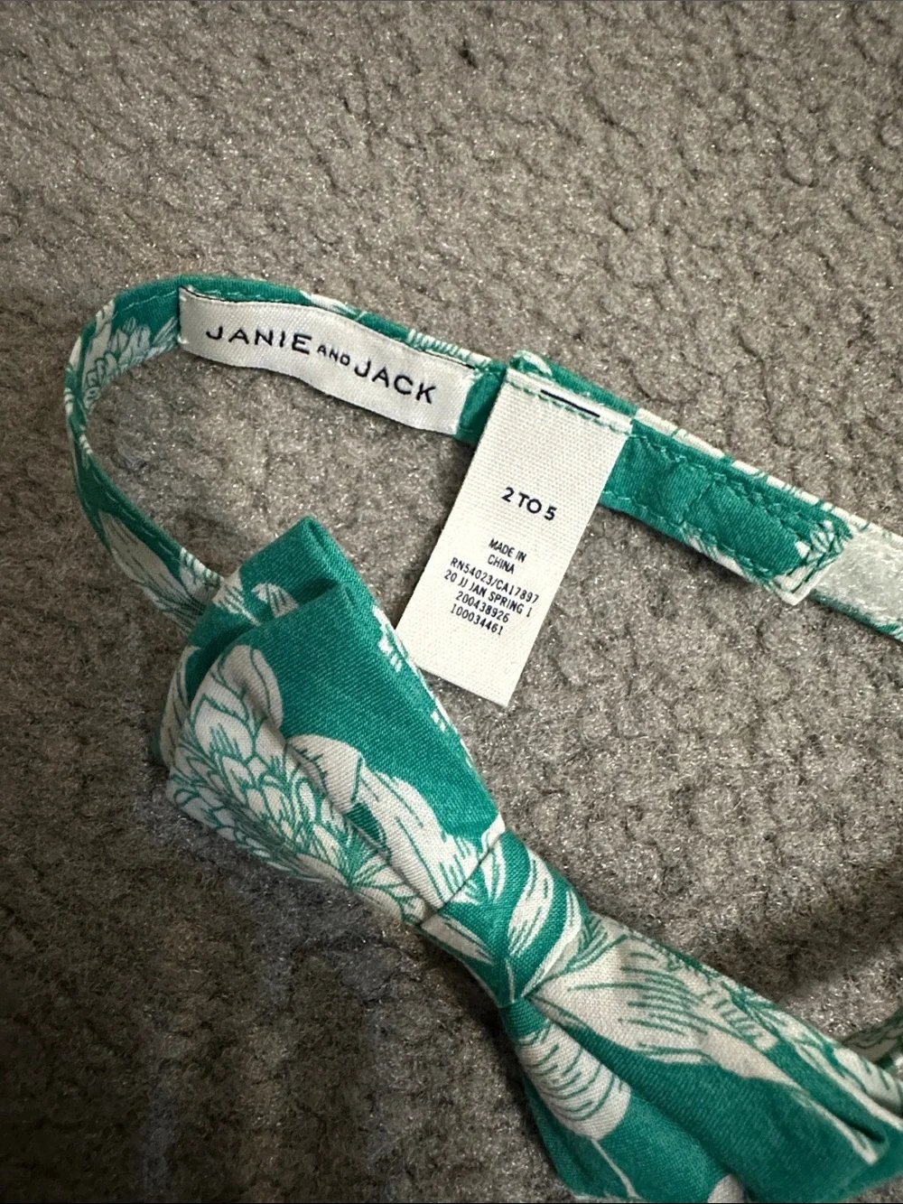 Janie and Jack Multicolor & Navy Bow Tie Set